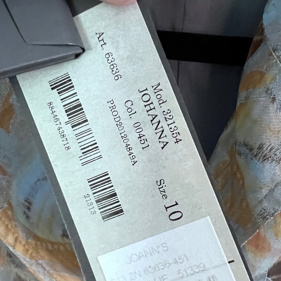 NWT Zanella Johanna Blazer Jacket 10 Yellow Green Floral Button Front Work Italy - Picture 8 of 12